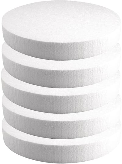 Rayher Piepschuim vormen schijf - 5x - Dia 30 cm breed en 4 cm dik - hobby figuren artikelen