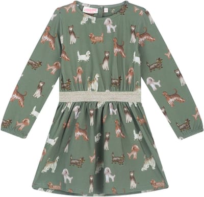 Someone NEL-SG-52-A Meisjes Jurk - KHAKI