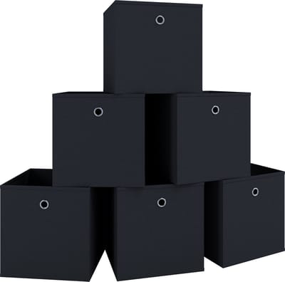 Set van 6 vouwdozen vouwdoos stoffen doos vouwdozen plank doos opbergdozen