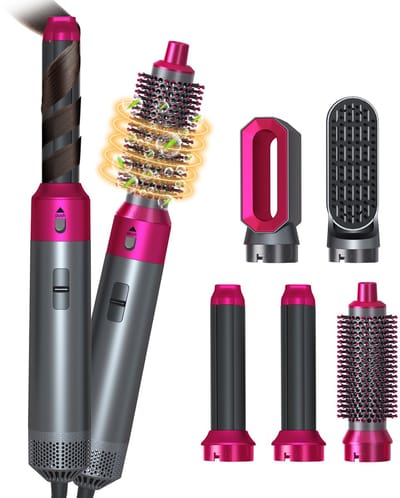 Krultang - Haarfohn - 5 in 1 - Airstyler - Krulborstel - Stijltang - Volume geven - Gladmaken - Haar krullen - Automatische krultang - Stijltangen - Multi Styler - Föhn - Fohn borstel - Krultang 5 in 1
