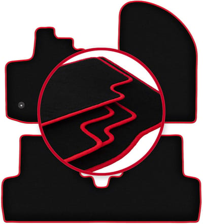 CARLUX-RED automatten voor: Dacia Lodgy minivan (2012-)