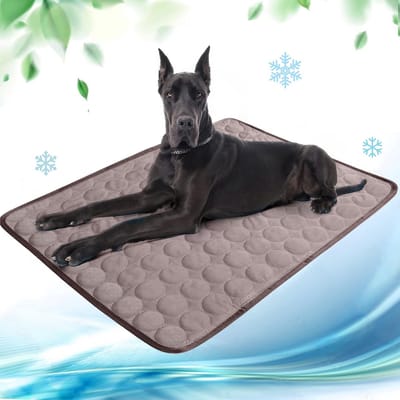 VHV - Koelmatten - Koelmatten voor honden - Koelmat voor honden en katten - Zelfkoelende koelmat voor honden en katten - Draagbaar - Duurzaam - Krasbestendig en multifunctioneel voor de zomer - Koffie