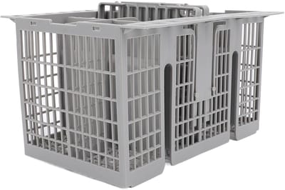 OmGoods - Dailygoody - Afwasmand - 8 Compartimenten - Geschikt voor Vaatwasser - 21x16x12 cm - ABS Materiaal - Ruimtebesparend - Voor Keuken - Wit
