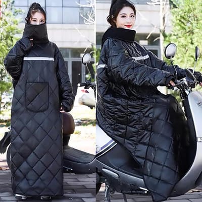 Scootmobiel Deken - Warme Hoes - Buiten Bescherming - Waterdicht Fleece - Universeel - Zwart