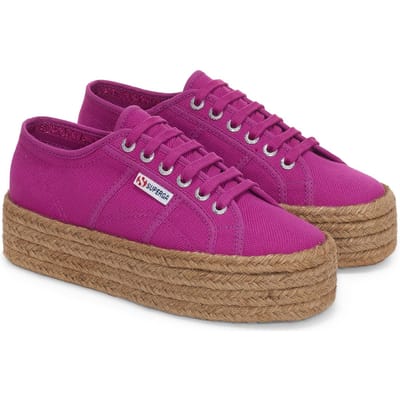 Superga 2790 Touw 100% Katoen Dames Violet Paars Trainers