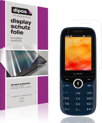 dipos – 4x Beschermfolie geschikt voor Lava A5 23 | Krasbestendige & heldere Screenprotector Ultra-Thin