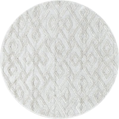 SOFIA MODERN CRÈME ROND VLOERKLEED