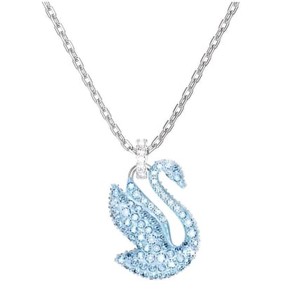 Collier Swarovski Motif Cygne Clouté de Cristal pour Femme Bleu 5660594 Box (Random Color) white