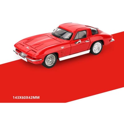 1:32 Chevrolet Corvette C2 Supercar Legering Metaal Diecast Model Auto Meubels Computer Desktop Display Verzamelaar Hobby's Vakantie