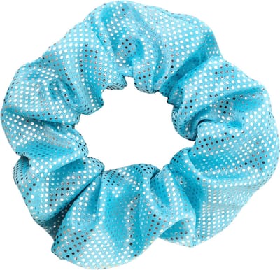 Lajetti - Glitter Scrunchie Blauw Turnwokkel Haarelastiek Haarwokkel - Turn scrunchies