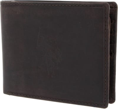 U.S. POLO ASSN. Kaarthoes Tulsa Horizontal Wallet with Flap Brown Bruine