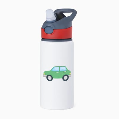 Hacebo® - Auto's waterfles met rietje rood - Auto - Autoliefhebbers - Autosport - motorsport - water fles - 650ML