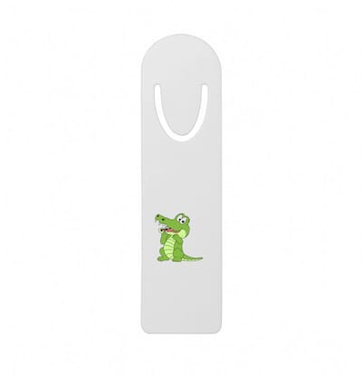 Hacebo® - Krokodillen metalen boekenlegger - Krokodil - Dieren liefhebbers - Reptielen - dierendag Bladwijzer boekenleggers - 12.7 cm x 3.2cm