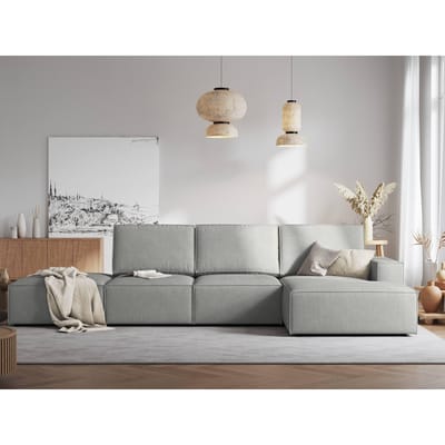 4.5-zitshoekbank Carlo rechts ribstof | Milo Casa