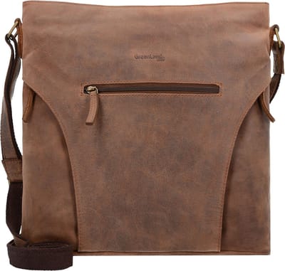 GreenLand Nature Leren Schoudertas Montenegro Shoulder Bag Brown Bruine