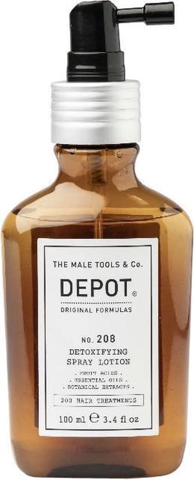 Depot, 200 Haarbehandelingen Nee. 208, Botanisch Complex, Leave-In Huidbehandeling Lotion voor de hoofdhuid, Voor Ontgifting, 100 ml