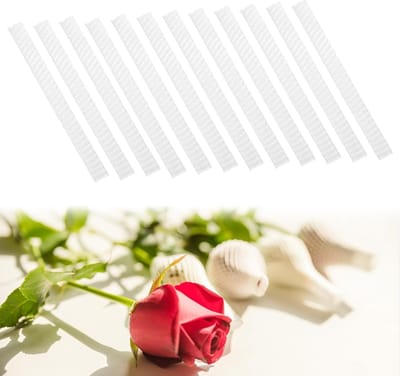 100 Stuks Rozenknop Beschermnet Covers - Transparante Make-up Kwast Bescherming, Bloemdecoratie en Boeket Verpakking (0.4x4.7 Inch)
