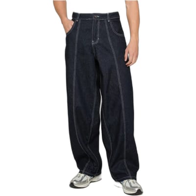 Rocawear - BLUEPRINT Baggy Denim Wijde broek - Taille, 32 inch - Blauw