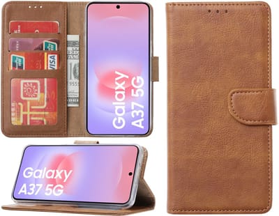 Hoesje geschikt voor Samsung Galaxy A37 hoesje - Arara bookcase - Bruin
