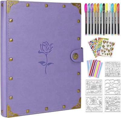 Fotoalbum voor Creatieve Herinneringen - Doe-Het-Zelf Scrapbook met 60 Zwarte Pagina's - Perfect als Cadeau voor Diverse Occasies