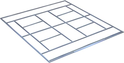 Basis fundering onderstel voor tuinhuisje "Rosas" - 10,85 m²