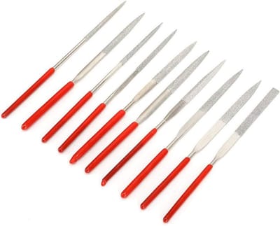 Vijlenset - Precisiegereedschap Modelleergereedschap - Precisiebewerking - Diamantcoating - 10 stuks - Niet gespecificeerd