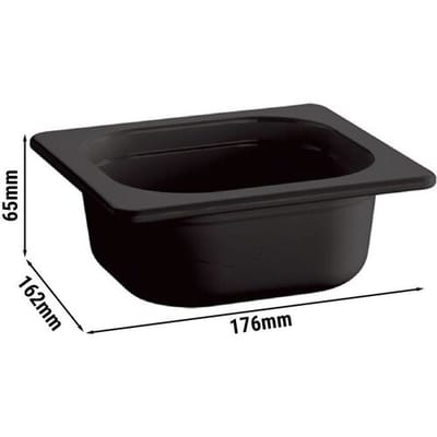 GGM Gastro (6 Stück) Melamin-Behälter GN 1/6 - ECOLINE - 0,8 Liter - Höhe: 65mm