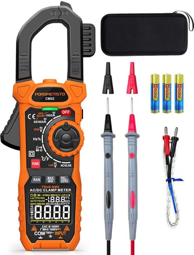 Professionele Klemmenmeter True-RMS 1000A met VFD en NCV | AC/DC Metingen