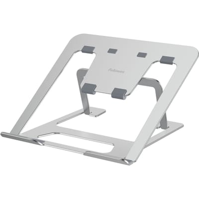 Fellowes Alumia™ Laptopstandaard – Lichtgewicht & Compact – 93% Gerecycled Materiaal – Verstelbaar – Voor Laptops t/m 15″ – Zwart