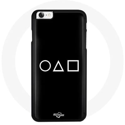 Coque Iphone 4 - Squid Game - Souple - Noir - Mixte - Synthétique noir