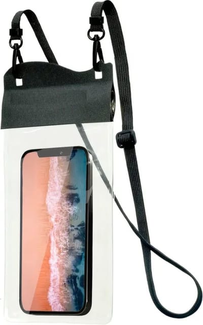 Livano Waterdichte Telefoonhoesjes - Waterdicht Telefoonzakje - Waterproof Festival Opbergtasje - Documententasje - Waterbestendig - Zwart