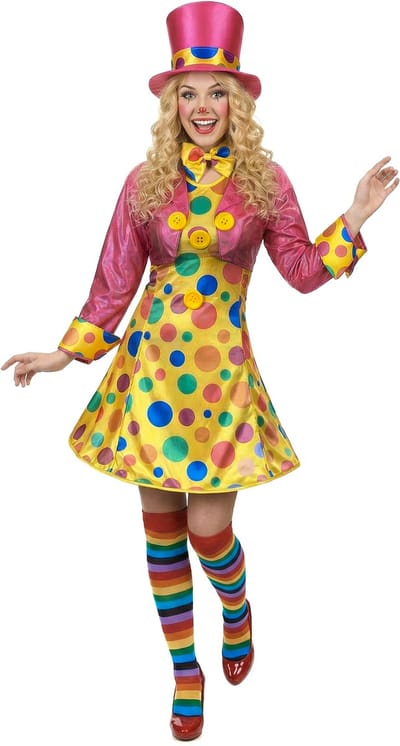 Vegaoo - Clownskostuum met grote stippen voor vrouwen