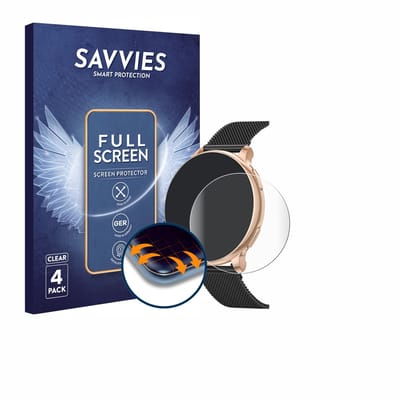 Savvies - Screenprotector voor Sanorum G58 1.27" - Folie Beschermfolie transparant volledig dekking 4 Stuks