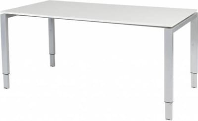 Verstelbaar Bureau - Domino 160x80 grijs - alu frame