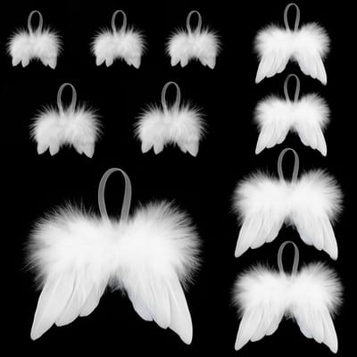 Elegante Engelachtige Vleugels voor Kerstdecoratie - Perfect voor Feestdagen en Cadeaus