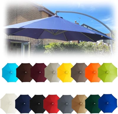 Parasol Vervangingshoes - Luifel Top - Terras Beschermen - Waterdicht En Ventilerend - 35 m - Blauw