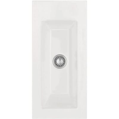 Systemceram Keradomo Mera 24 built-in sink with manual override, without tap hole 504601-12