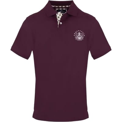Aquascutum Heren Logo Poloshirt (Rood)