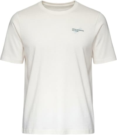 OMBRE T-shirt - Regular Fit - Korte Mouw - Geen Sluiting Wit S