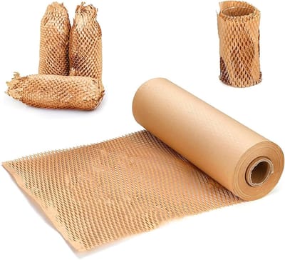 Verpakkingspapier van honingraat 30 cm x 50 m, milieuvriendelijk vulmateriaal voor verzending, verhuizen en kwetsbare items