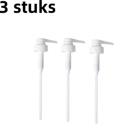3-delige kruidenpers - knijpmond - ketchupperspompkop - huishoudelijke dispenser - wit