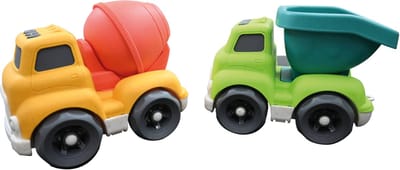 Glijdende auto's - set zwaar materieel voertuigen 18*11*13cm (2 pieces)