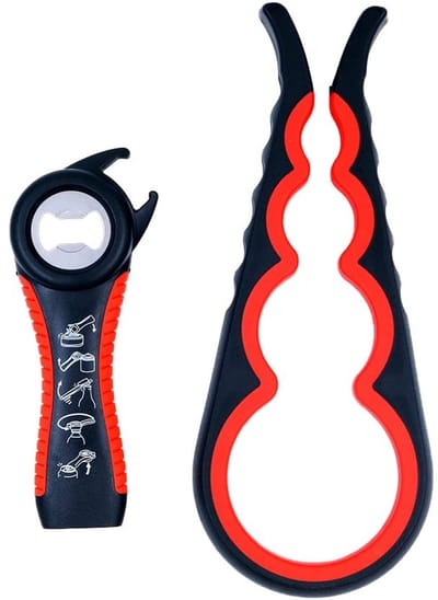 Dailygoods- Potopener Ergonomisch - Antislip - Multifunctioneel - Voor Senioren - Voor Artritispatiënten - Duurzaam Ontwerp - Keukengereedschap