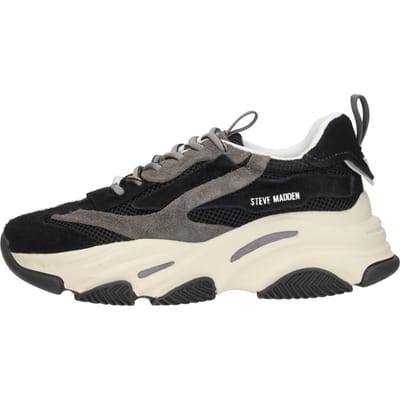 Steve Madden Possession-e Sneakers Black Smoke Maat: 37 | Trainingsschoenen Outlet | Dames | Zwart