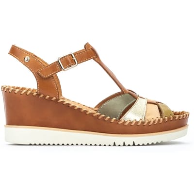 Pikolinos W3Z-1836C1 - Sandalen met hakDames Sandalen - Kleur: Bruin - Maat: 39