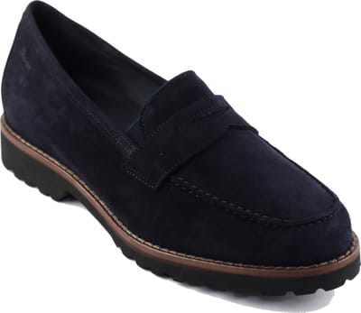 Sioux - MEREDITH-709-H - Instappers - Kleur: Blauw - Maat: 37.5