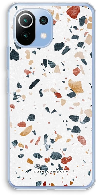 Case Company® - Hoesje geschikt voor Xiaomi Mi 11 Lite hoesje - Terrazzo N°4 - Soft Cover Telefoonhoesje - Bescherming aan alle Kanten en Schermrand