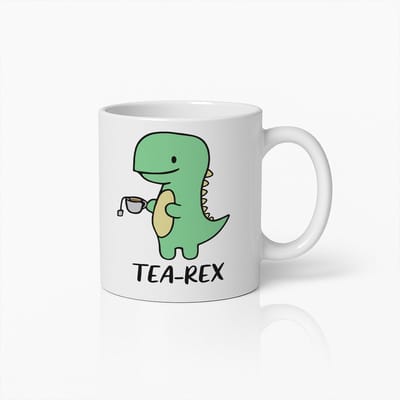 Tea-Rex Schattige Dinosaurus Theemok 330ml – Grappige Cartoon Dinosaurus met Thee – Perfect Cadeau voor Theeliefhebbers