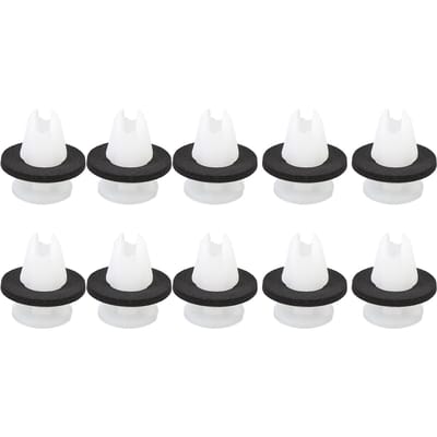 10 Stuks Onderplaat Bevestigingsclip Kunststof Lange Duurzaamheid 228084 Vervanging voor C4 DS3 DS5 white