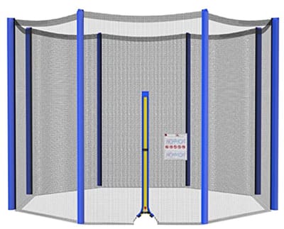 Veiligheidsnet voor Ronde Trampolines - Vervangend Net voor 3,64 m - Alleen Net, Geen Palen Inbegrepen - Blauw